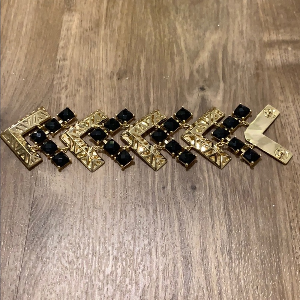 Kendra Scott black and gold bracelet